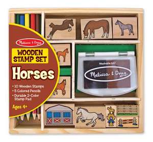 Horses Stamp Set de Melissa & Doug