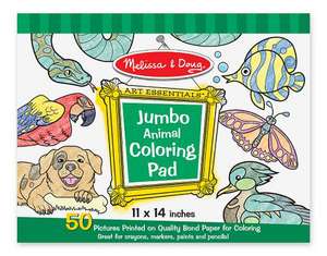 Jumbo Coloring Pad - Animal: Reusable Sticker Pad - Vehicles