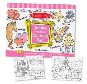 Jumbo Coloring Pad - Pink (11" X 14"): Arts & Crafts - Supplies