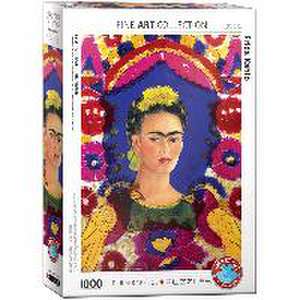 Selbstbildnis - der Rahmen von Frida Kahlo 1000 Teile de Frida Kahlo