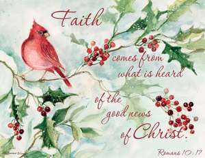 Cardinals & Berries Christmas Card de Susan Winget