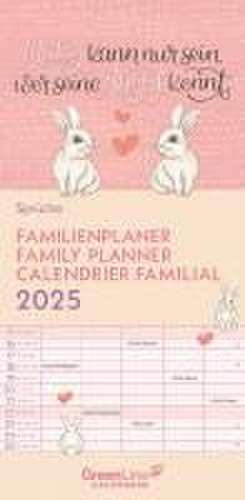 GreenLine Sprüche 2025 Familienplaner -Wandkalender - Familien-Kalender - 22x45 de Neumann Verlage