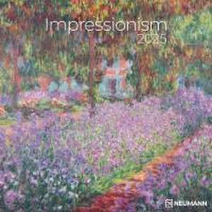 Impressionism 2025 - Wand-Kalender - Borschüren-Kalender - 30x30 - 30x60 geöffnet - Kunst-Kalender de Neumann