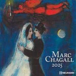 Marc Chagall 2025 - Wand-Kalender - Broschüren-Kalender - 30x30 - 30x60 geöffnet - Kunst-Kalender de Neumann