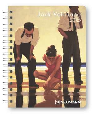 N NEUMANNVERLAGE - Jack Vettriano 2025 Diary, 16,5x21,6cm, Taschenkalender mit zwölf Bildseiten und Notizseiten, herausnehmbaren Planer, Jahres- und Monatsübersicht und internationales Kalendarium de Neumann