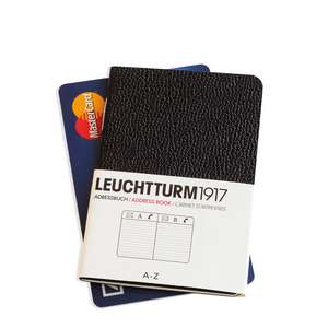 Address Book Leuchtturm: Mini, de dimnensiunea unei cărți de credit