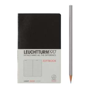 Agendă nedatată Leuchtturm Jottbook: Negru, Pocket, pagini liniate