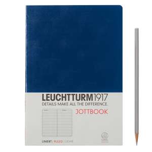 Agendă nedatată Leuchtturm Jottbook: Navy, Medium, pagini liniate