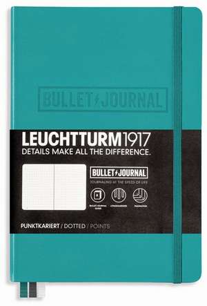 Agendă nedatată Leuchtturm Bullet Journal: Medium (A5) Emerald