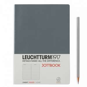 Agendă nedatată Leuchtturm Jottbook: Antracit, Medium, pagini liniate