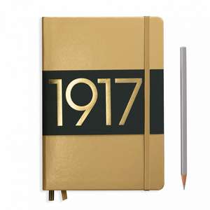 Agende Leuchtturm Special Metallic Edition 1917 (Hardcover): Gold, Medium, pagini punctate