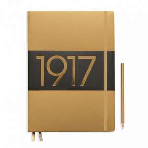 Agende Leuchtturm Special Metallic Edition 1917 (Hardcover): Gold, Master Slim, pagini liniate