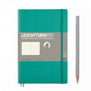 Agendă Leuchtturm Notes Paperback (B6+): Emerald, pagini punctate