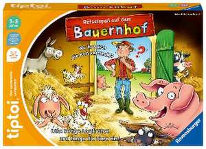 Ravensburger tiptoi Spiel 00125 Rätselspaß auf dem Bauernhof - Lernspiel ab 3 Jahren, lehrreiches Logikspiel für Jungen und Mädchen, für 1-4 Spieler de Inka und Markus Brand