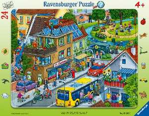 Ravensburger Kinderpuzzle - Unsere grüne Stadt - 24 Teile Rahmenpuzzle für Kinder ab 4 Jahren mit Suchspiel