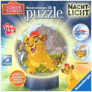 Nachtlicht Die Garde der Löwen 3D Puzzle-Ball 72 Teile