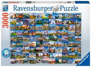 99 beautiful Places of Europe - Puzzle mit 3000 Teilen