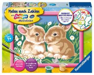 Ravensburger Malen nach Zahlen 27695 - Niedliche Häschen - Kinder ab 7 Jahren