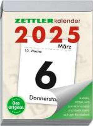 Tagesabreißkalender XL 2025 - 8,2x10,7 cm - 1 Tag auf 1 Seit