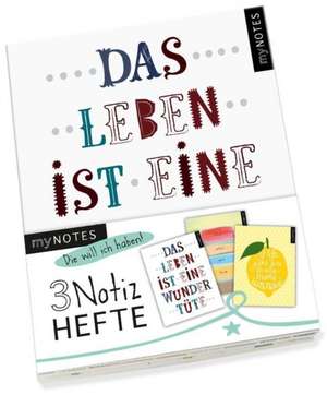 myNOTES 3er-Pack Notizhefte: Wundertüte