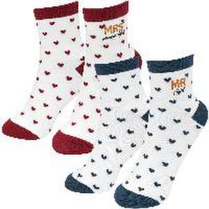 GRUSS & CO Socken-Set Motiv "Mr right - Mrs always right"