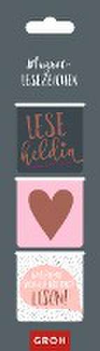 Magnetlesezeichen Leseheldin