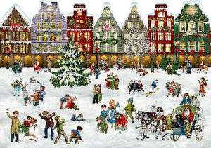 A3-Wand-Adventskalender - Weihnachtsstraße de Barbara Behr