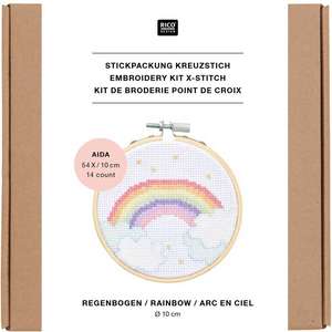 Stickpackung Mini Kit Regenbogen