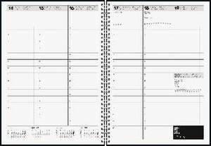 Brunnen 1078101905 Buchkalender Modell 781 (2025)| 2 Seiten = 1 Woche| A4| 144 Seiten| Kunststoff-Einband| schwarz