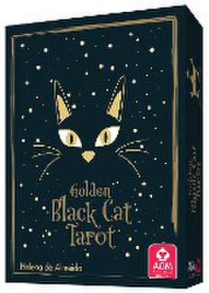 Golden Black Cat Tarot - High quality slip lid box with gold foil de Helena de Almeida