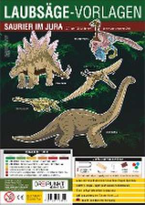 Laubsägevorlage Saurier im Jura