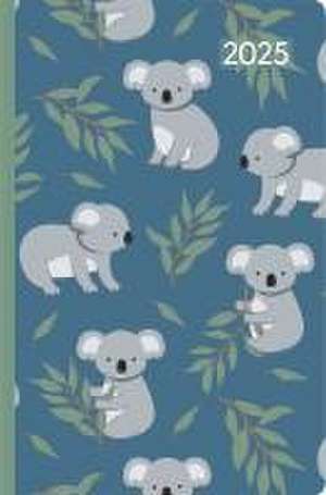 Ladytimer Mini Koala 2025 - Taschen-Kalender 8x11,5 cm - Muster - Weekly - 144 Seiten - Notiz-Buch - Alpha Edition de Alpha Edition