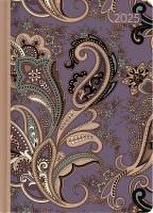 Lady Journal Paisley 2025 - Taschenkalender A6 (10,7x15,2 cm) - Weekly - 192 Seiten - Notiz-Buch - Termin-Planer - Alpha Edition de Alpha Edition