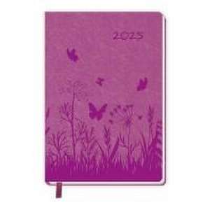 Trötsch Taschenkalender A6 Soft Touch Blumen 2025 de Trötsch Verlag GmbH & Co. KG