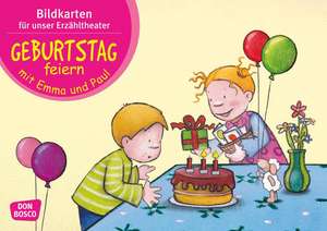 Geburtstag feiern mit Emma und Paul. Kamishibai Bildkartenset. de Monika Lehner