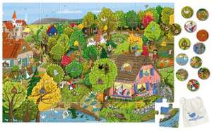 Look and Find - Fairy Tales - Red Riding Hood (Puzzle 54 Teile) de Tessa Rath