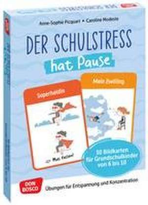 Der Schulstress hat Pause. 30 Bildkarten für Grundschulkinder von 6 bis 10 de Anne Sophie Picquart