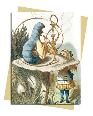 John Tenniel: Alice & the Caterpillar Greeting Card: Pack of 6 de Flame Tree Studio