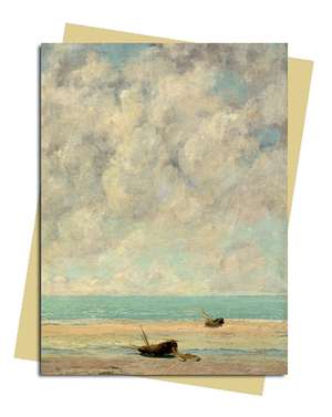 Gustave Courbet: The Calm Sea Greeting Card: Pack of 6 de Flame Tree Studio