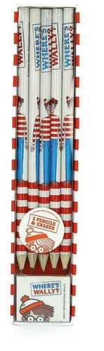 Wheres Wally Pencil & Eraser Set de BLUEPRINT COLLECTION