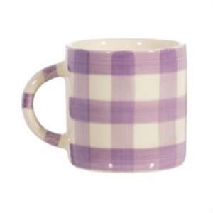 Gingham Mug Lilac