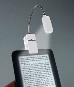 E-Booklight Weiß | LED Leselampe mit Clip für Bücher und E-Reader