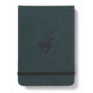 Dingbats A6+ Wildlife Green Deer Reporter Notebook - Dotted