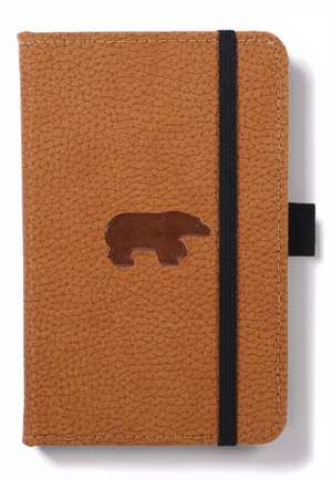 Dingbats A6 Pocket Wildlife Brown Bear Notebook - Plain