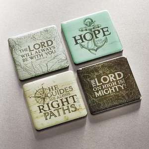 Magnet Set of 4 the Lord Will Be with You de Christian Art Gifts