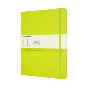 Moleskine Extra Large Plain Hardcover Notebook: Lemon Green