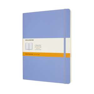 Moleskine Extra Large Ruled Softcover Notebook: Hydrangea Blue