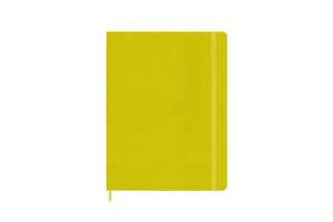 Moleskine Extra Large Ruled Hardcover Silk Notebook: Hay Yellow de Moleskine