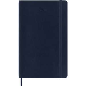 Moleskine 2024 12-Month Daily Large Softcover Notebook: Sapphire Blue de Moleskine