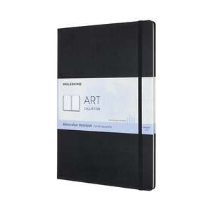 Moleskine Art A4 Watercolour Notebook: Black de Moleskine